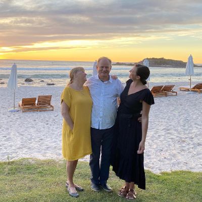 Photo of Monique Ganderton along with her father, father, Russell Ganderton and mother, Linda Ganderton.